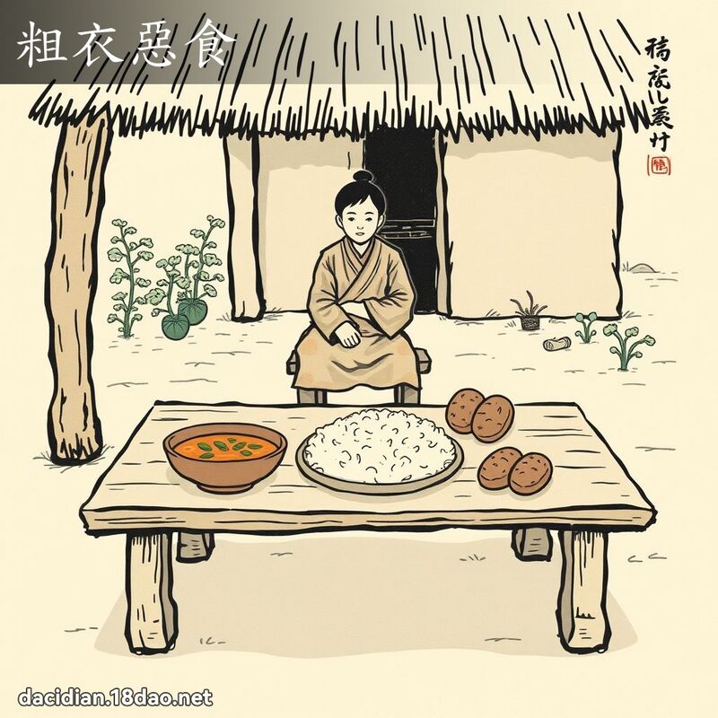 粗衣恶食 配图