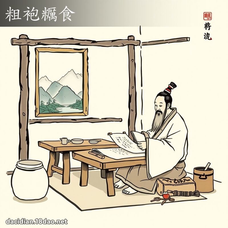 粗袍糲食 配图