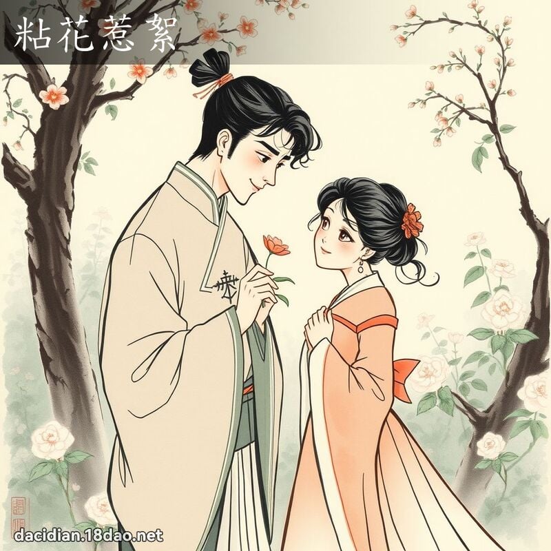 粘花惹絮 配图