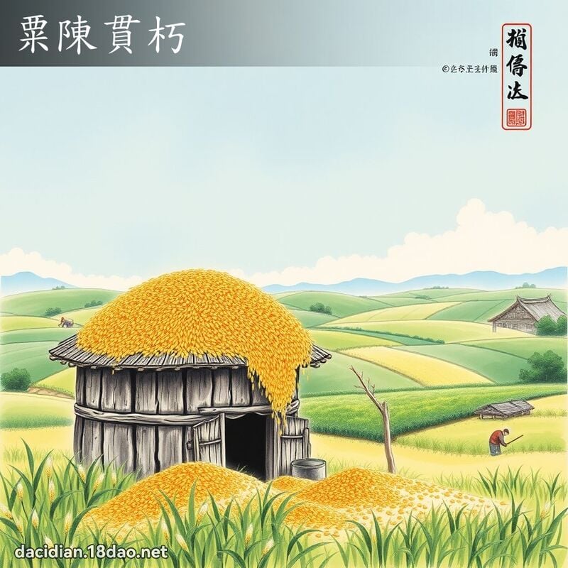 粟陈贯朽 配图
