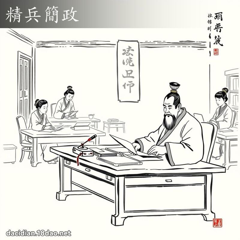 精兵简政 配图