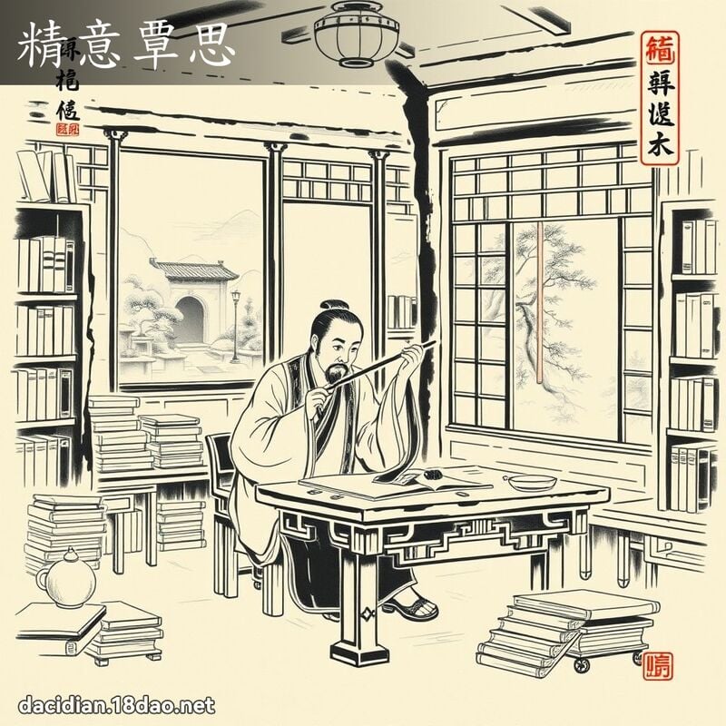精意覃思 配图