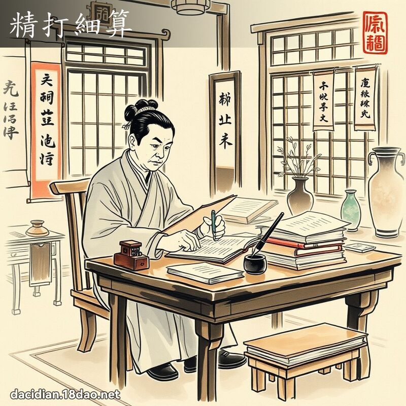精打细算 配图