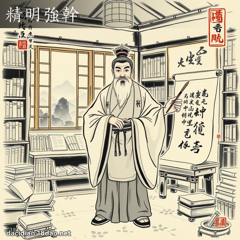 精明强干 配图