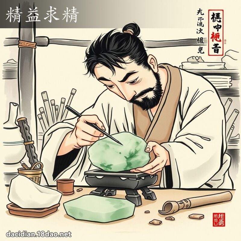 精益求精 配图