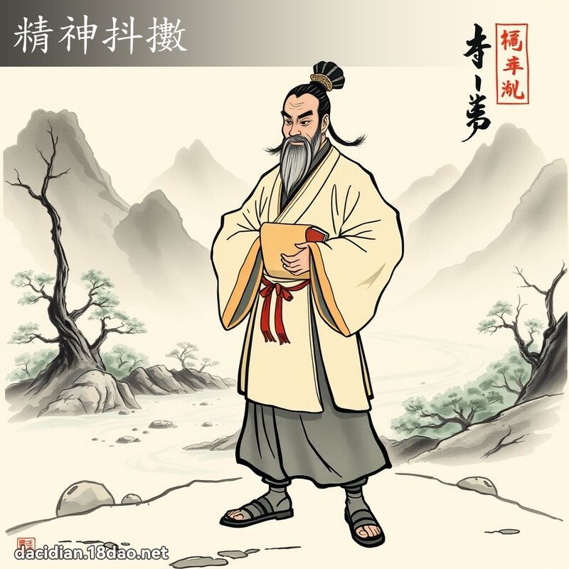 精神抖擞 配图