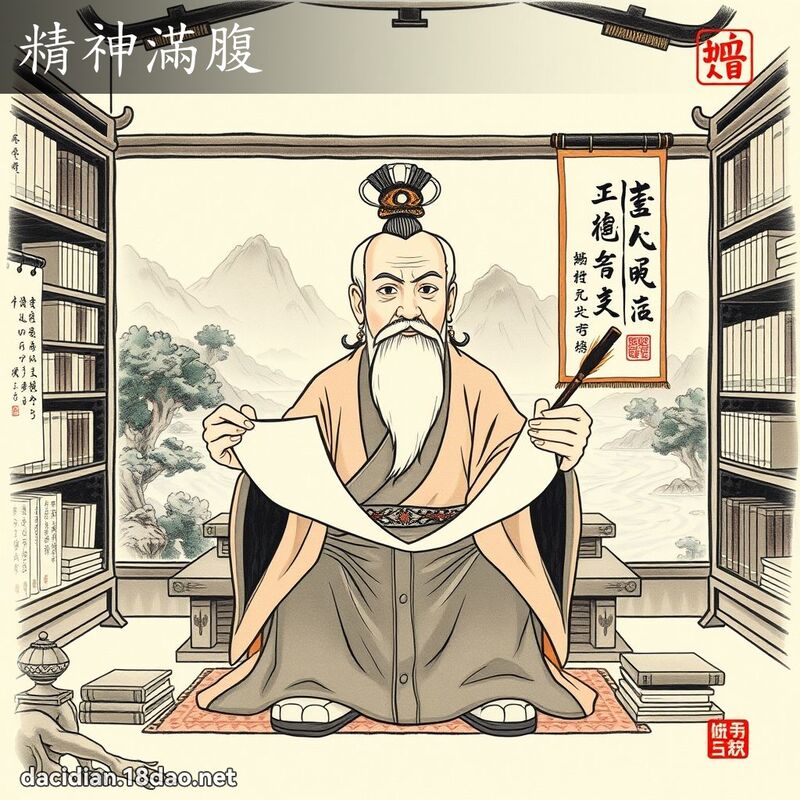 精神满腹 配图