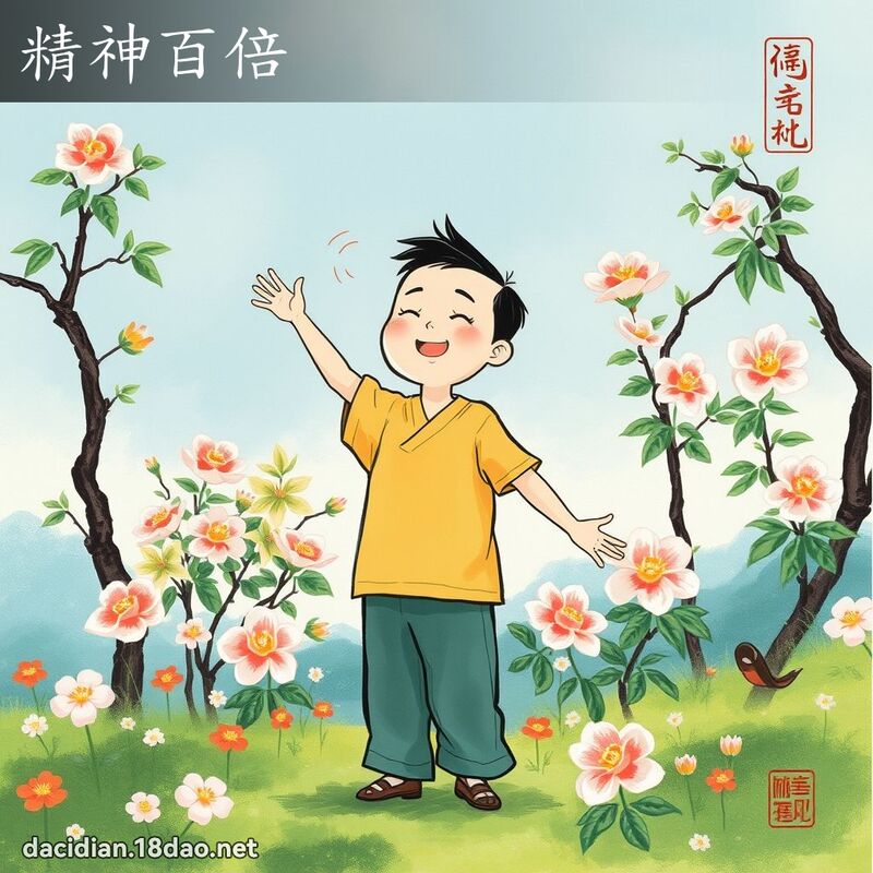 精神百倍 配图