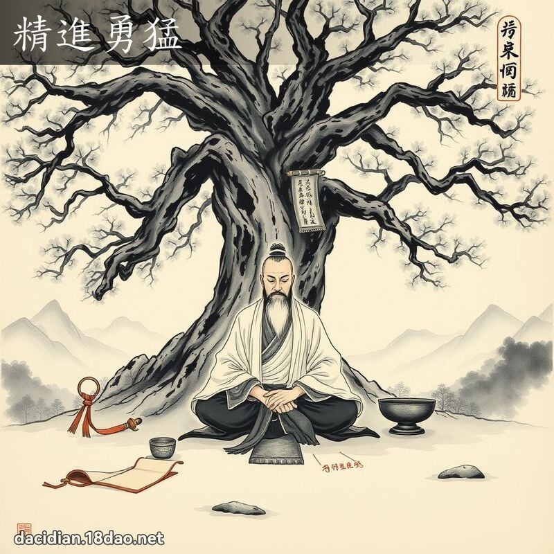 精进勇猛 配图
