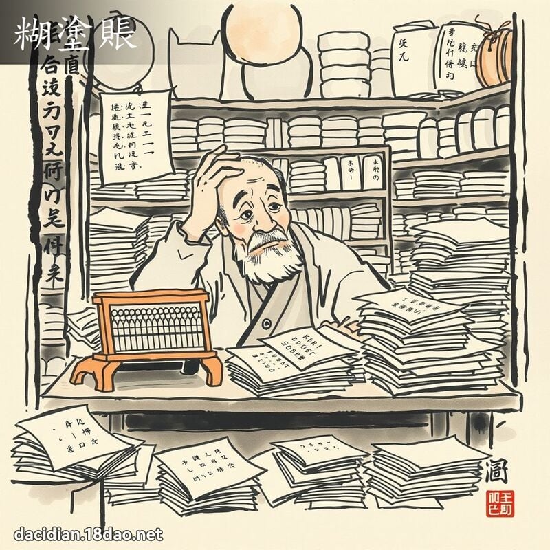 糊涂账 配图