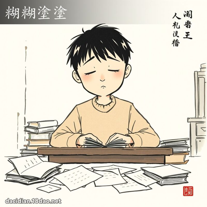 糊糊涂涂 配图
