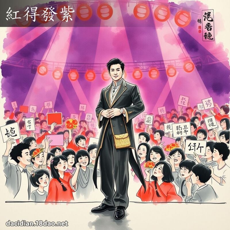 红得发紫 配图