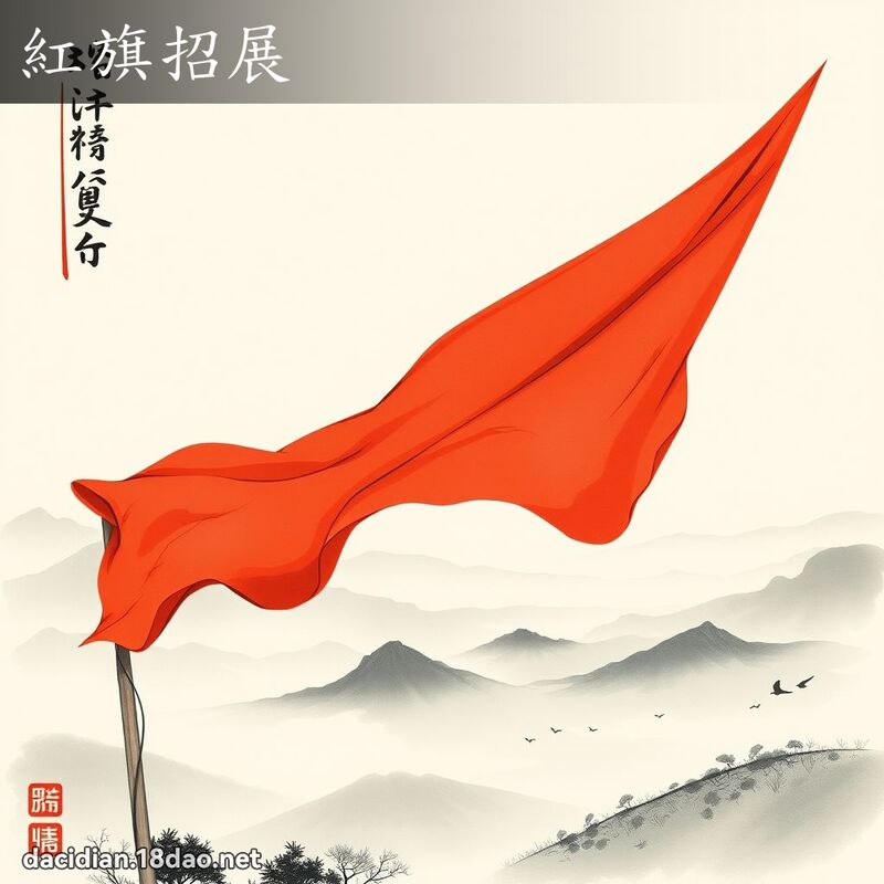 红旗招展 配图