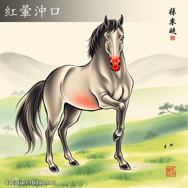 红晕冲口 配图