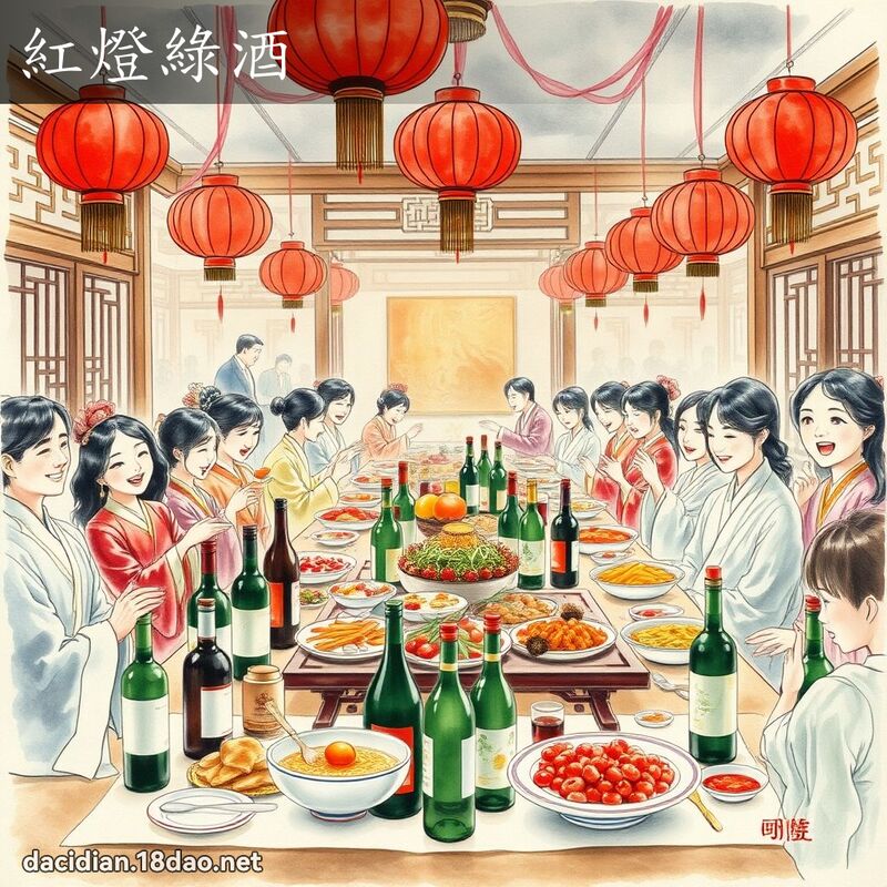 红灯绿酒 配图
