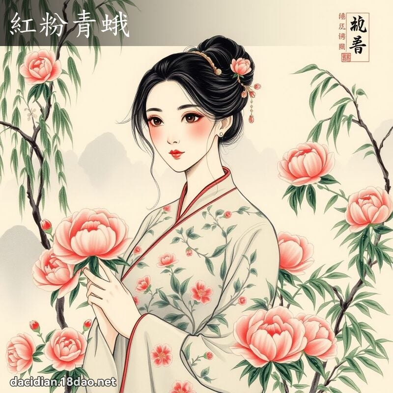 红粉青蛾 配图