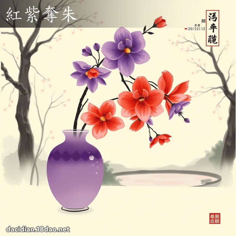 红紫夺朱 配图