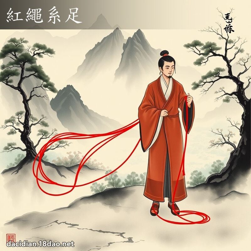 红绳系足 配图