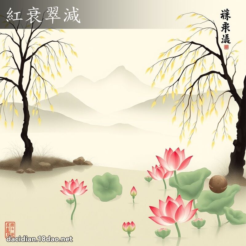 红衰翠减 配图