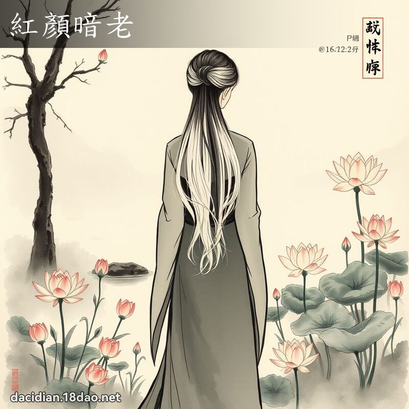 红顏暗老 配图