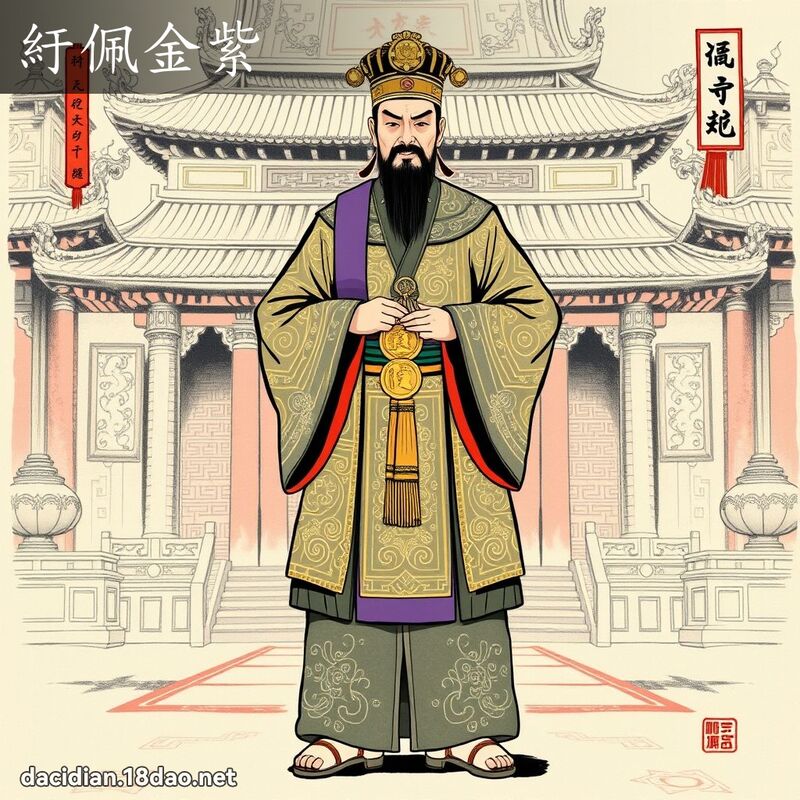紆佩金紫 配图