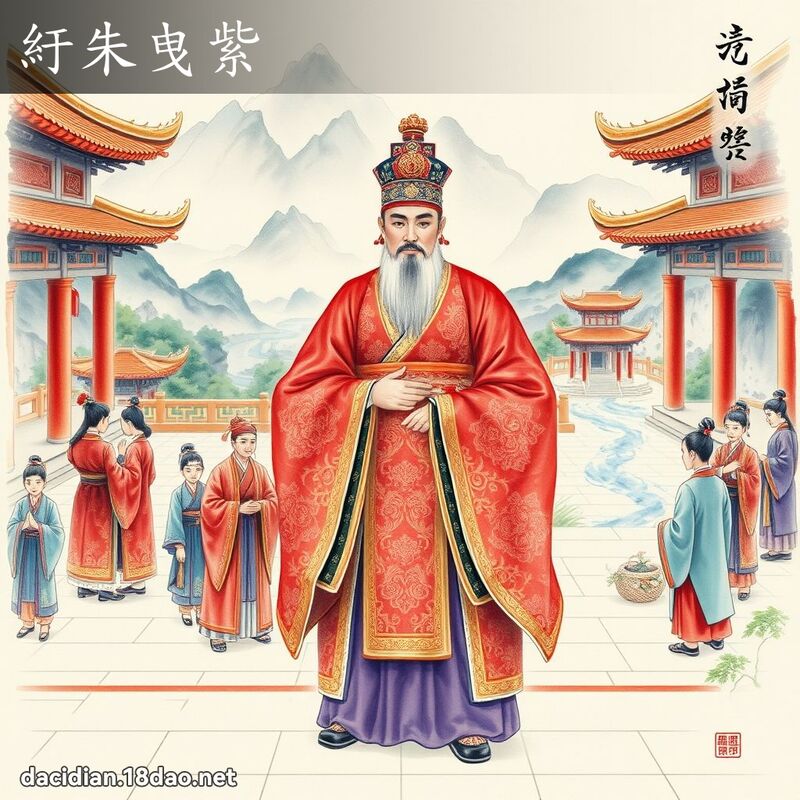 紆朱曳紫 配图
