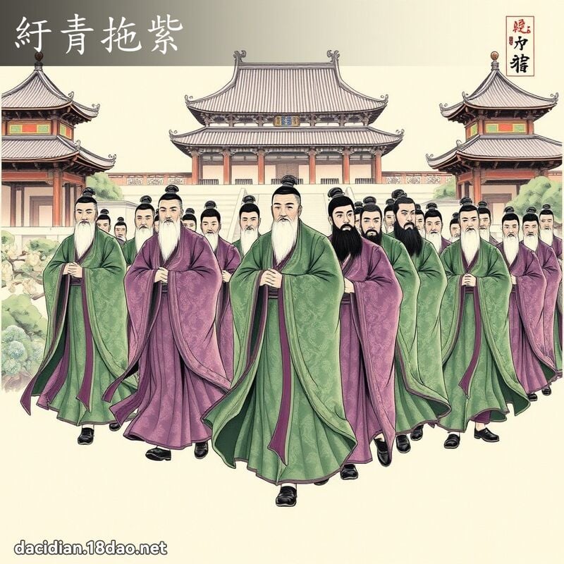 紆青拖紫 配图