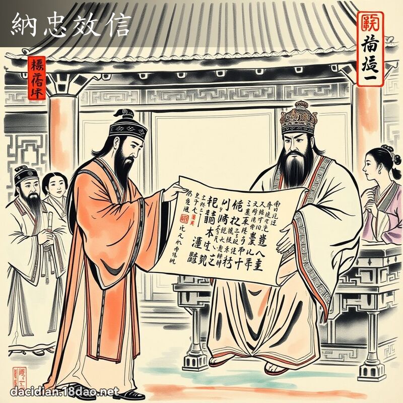 纳忠效信 配图