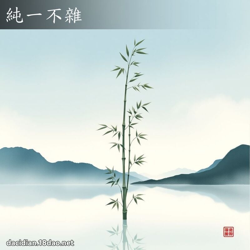 纯一不杂 配图