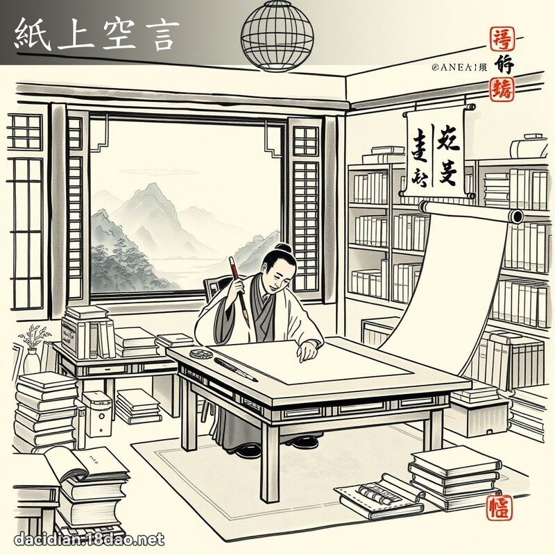 纸上空言 配图