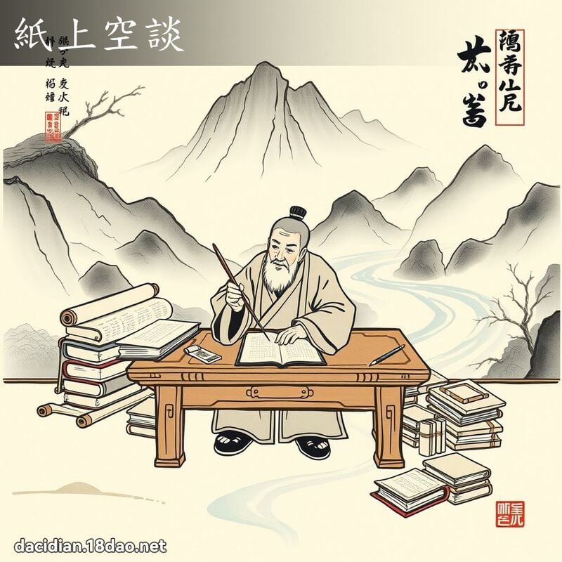 纸上空谈 配图