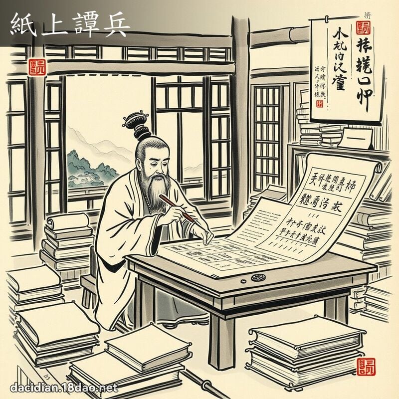 纸上谭兵 配图