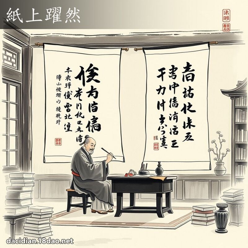 纸上跃然 配图