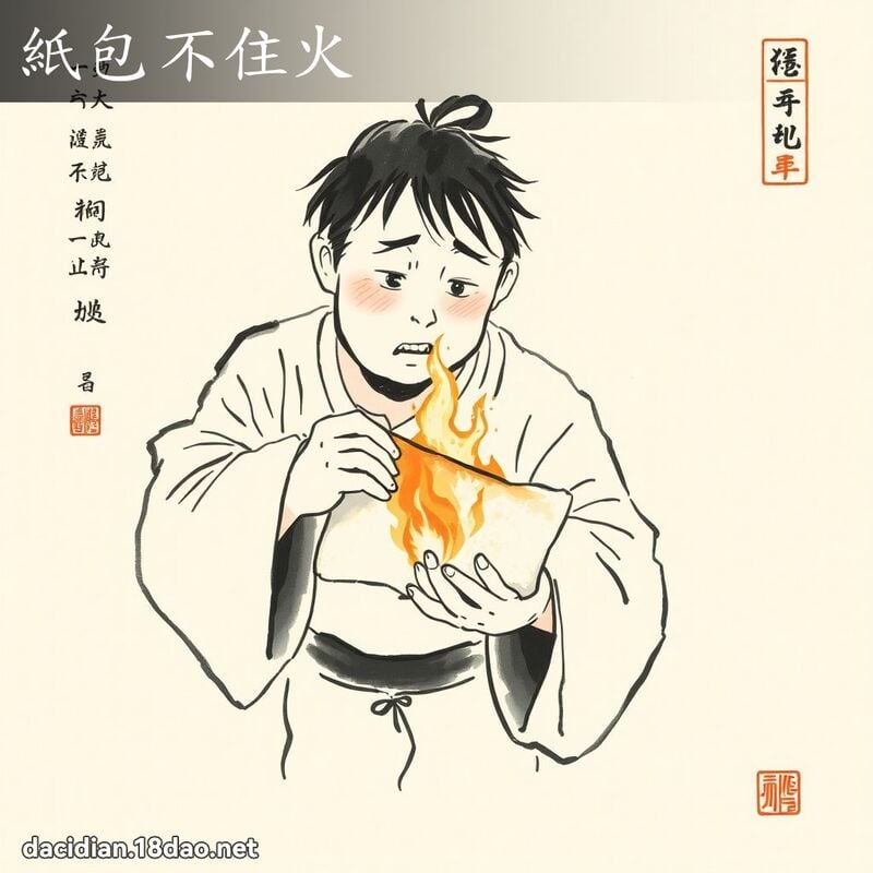 紙包不住火 配图