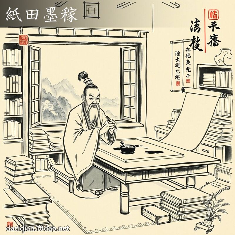 紙田墨稼 配图