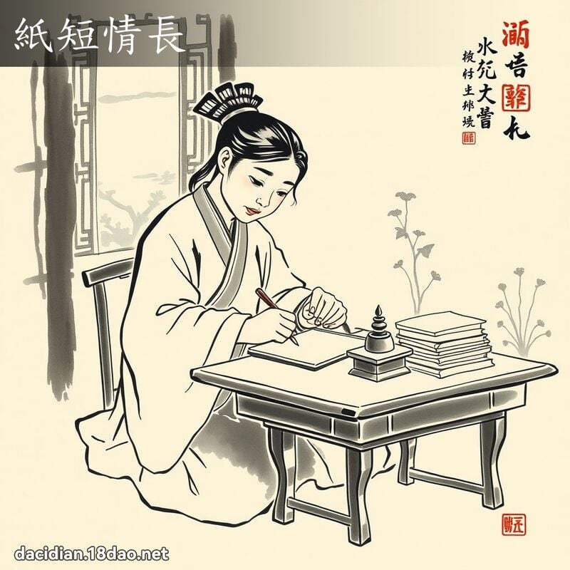 紙短情長 配图