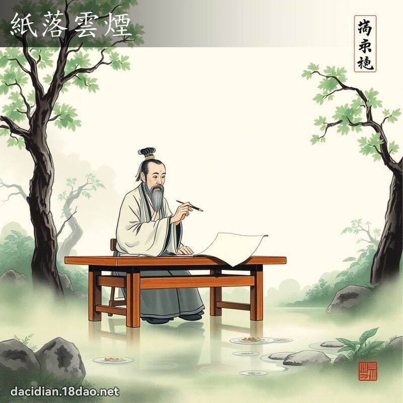 紙落雲煙 配图