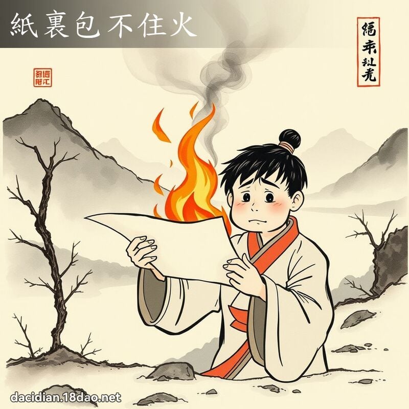 紙裏包不住火 配图