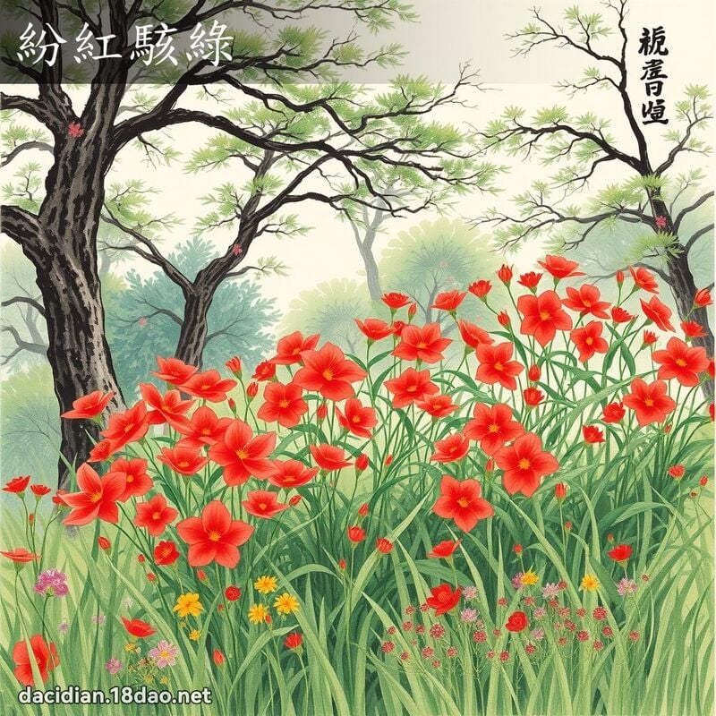 紛紅駭綠 配图