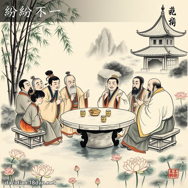 紛紛不一 配图