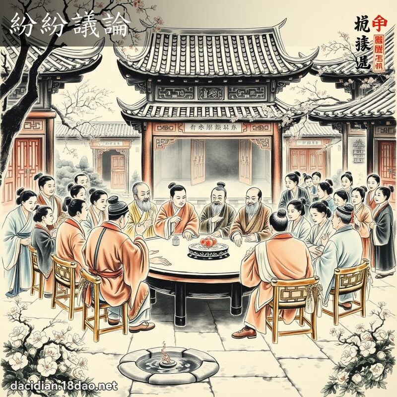 紛紛議論 配图