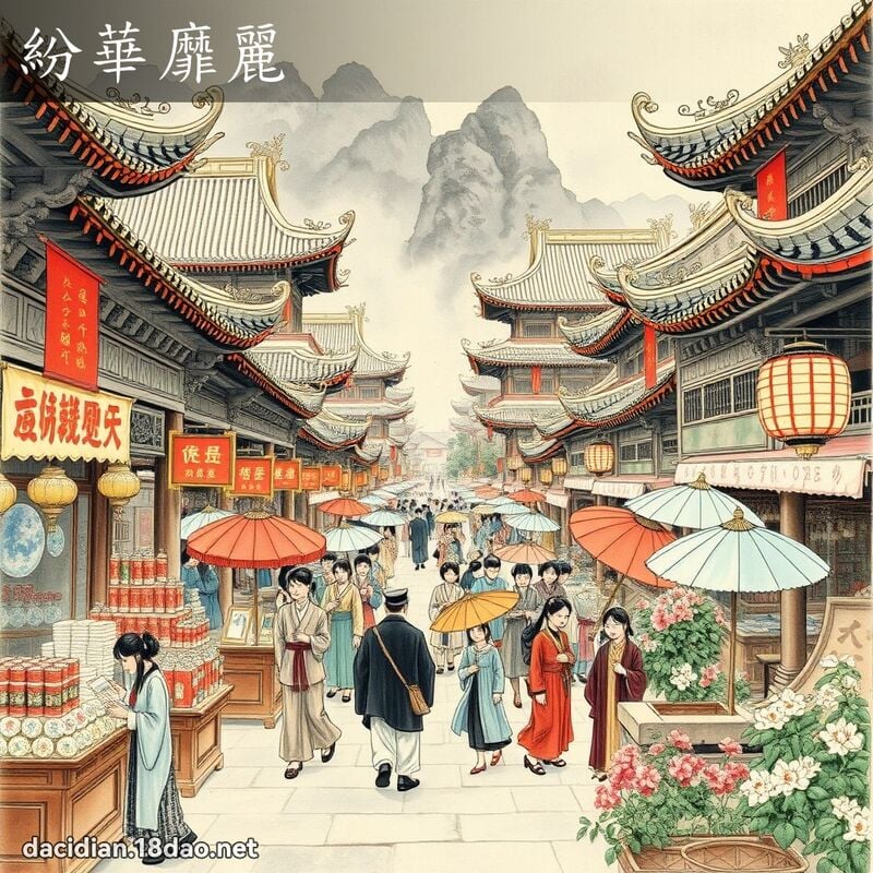 紛華靡麗 配图