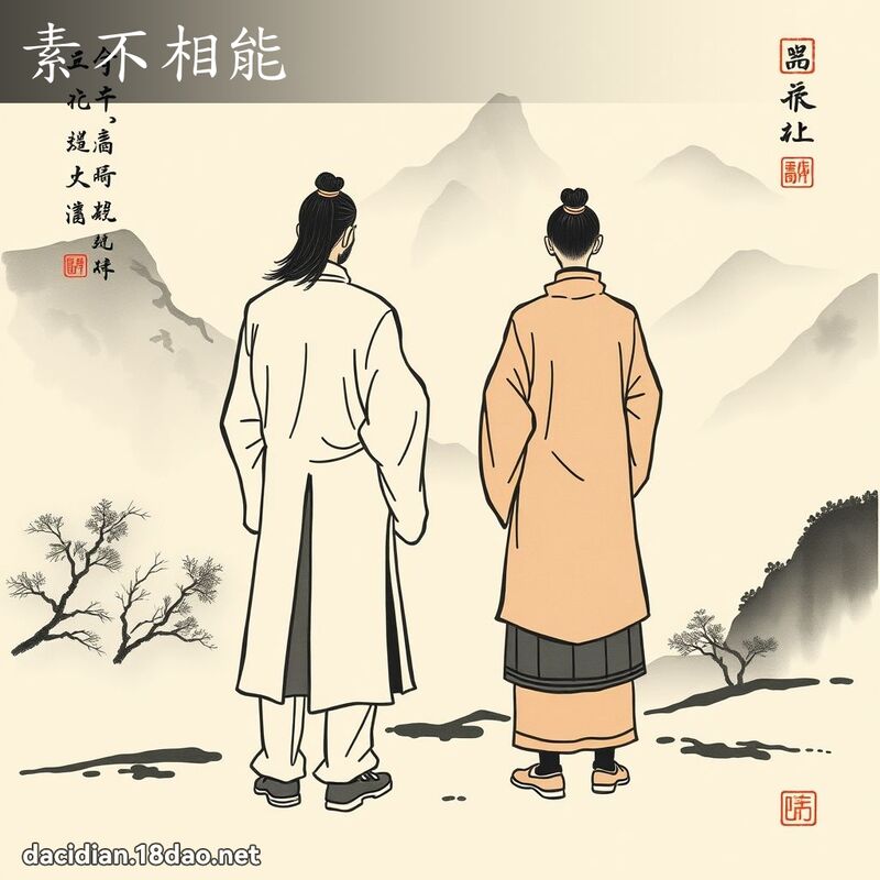 素不相能 配图