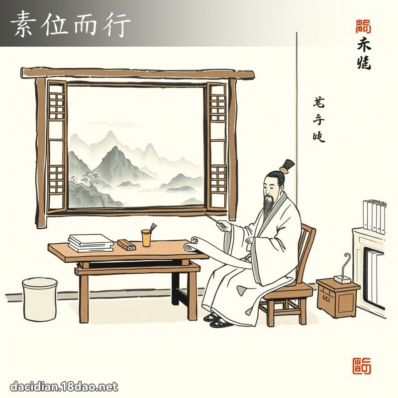 素位而行 配图