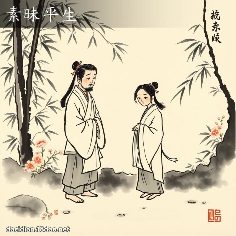 素昧平生 配图