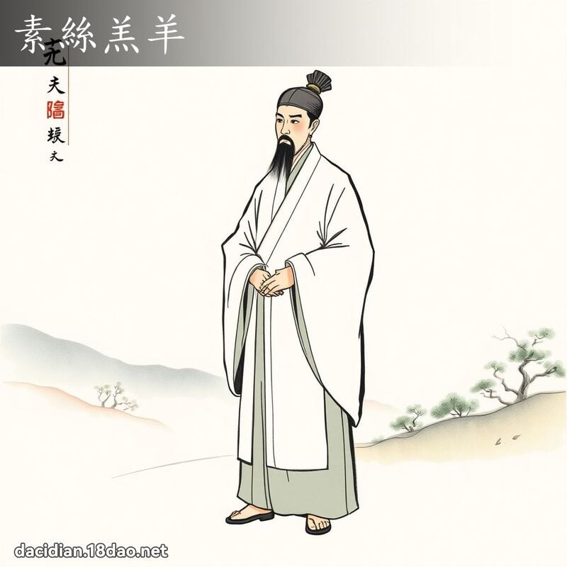 素絲羔羊 配图