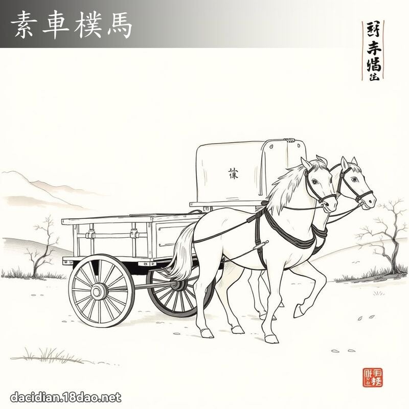 素車樸馬 配图