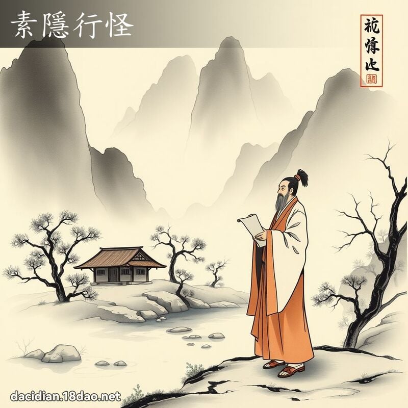 素隱行怪 配图