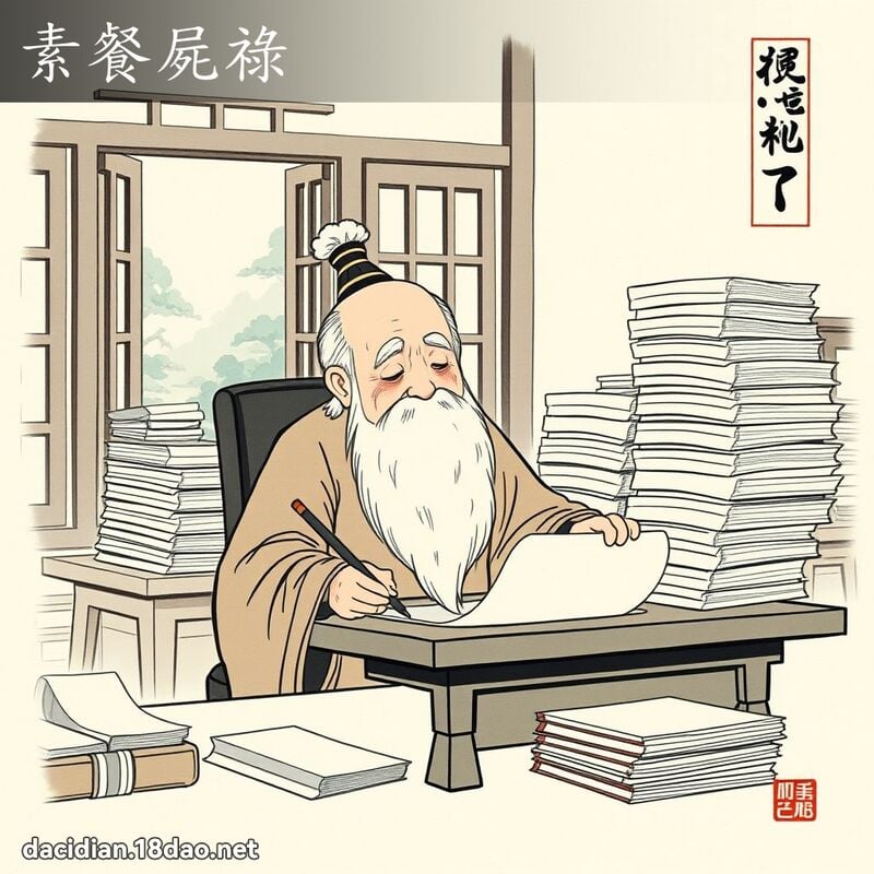 素餐屍祿 配图