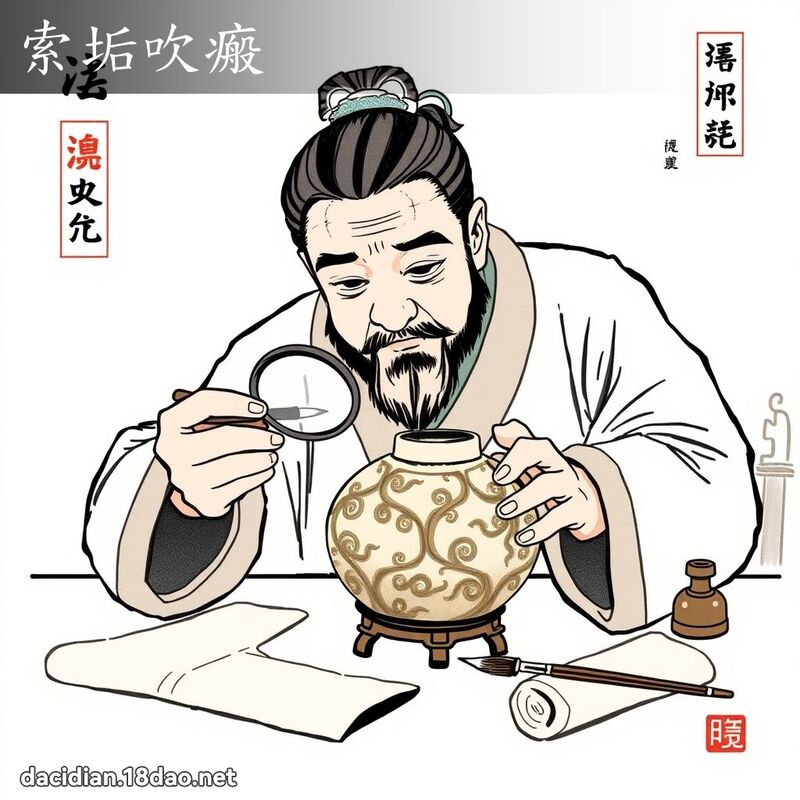 索垢吹瘢 - 中華成語配圖